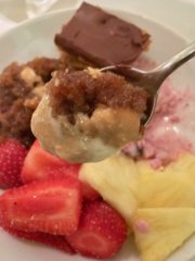 Spoonful of stick toffee pudding