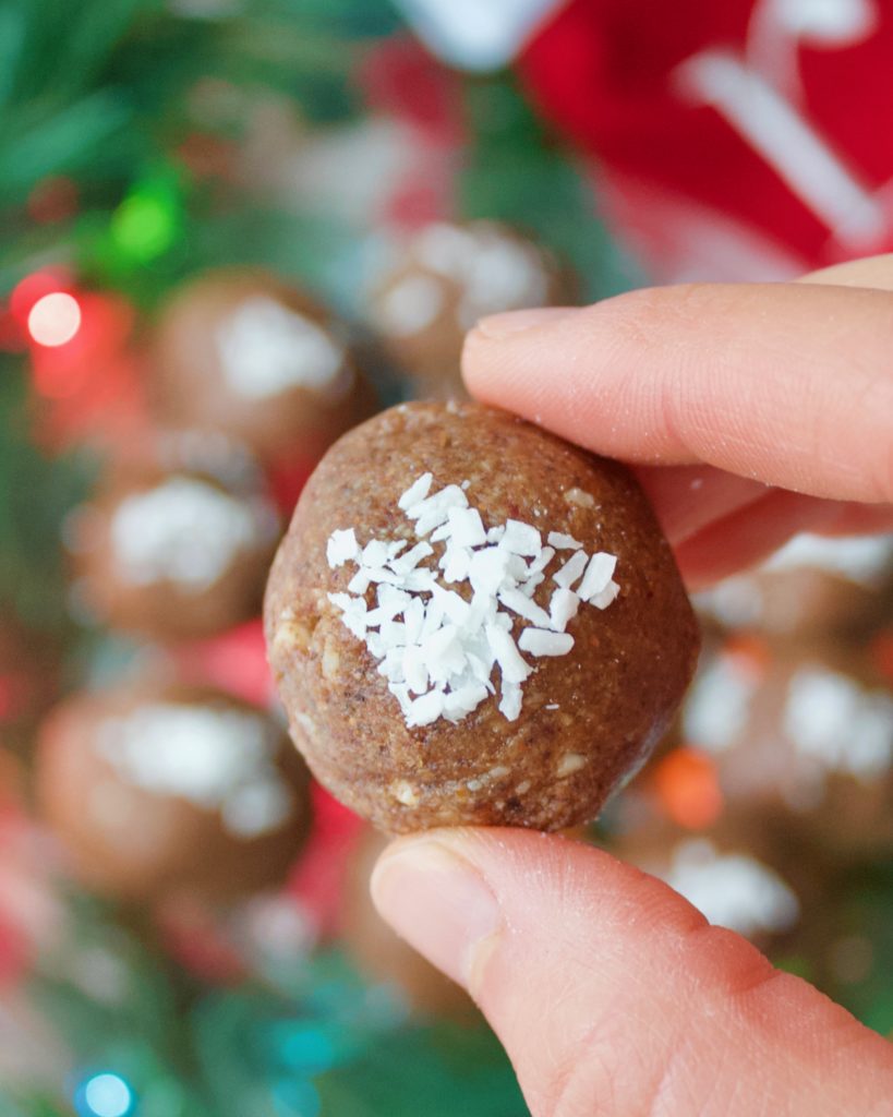 Vegan Christmas Pudding Energy Balls - Bites by Bekah